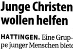 Hattinger Jugend unterst�tzt Freiwilligenagentur Hattingen