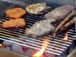 Grillen auf der Baustelle